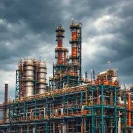 Oil gas and petrochemical industrial equipment