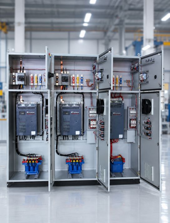 Power Distribution &amp; Control Panels (VFD, DB, PLC)